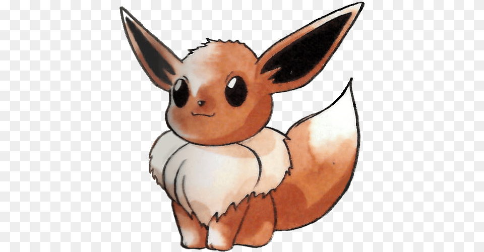 Download Eevee Pokemon Red And Green Eevee Ken Sugimori Art, Animal, Mammal, Rabbit, Fish Free Transparent Png