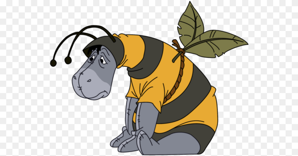 Download Eeyore Photo Eeyore Bee, Cartoon, Face, Head, Person Png