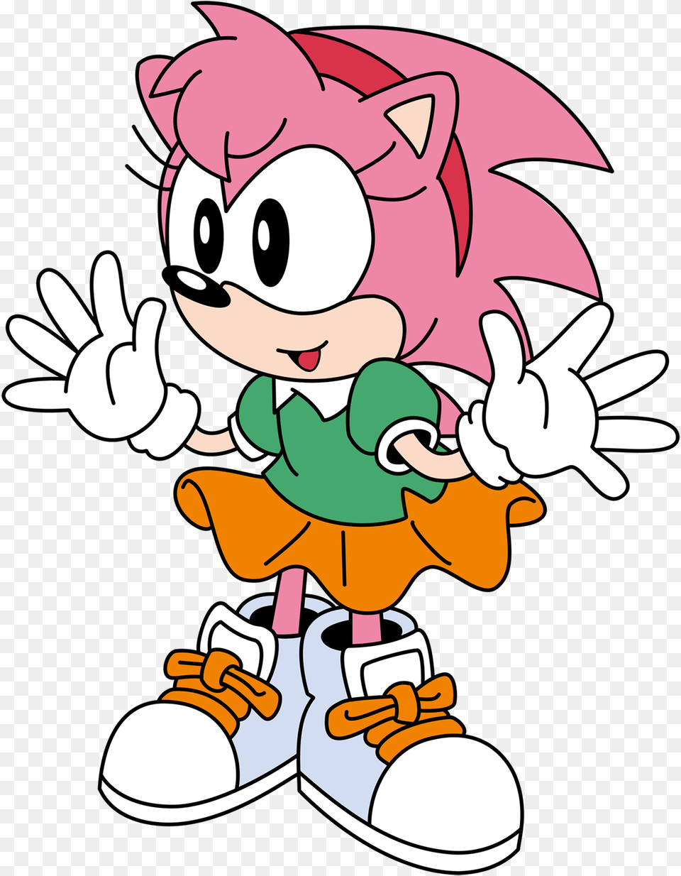 Download Eggs Clipart Character Amy Rose Classic Sonic Cd Sonic E Amy, Cartoon, Face, Head, Person Free Png