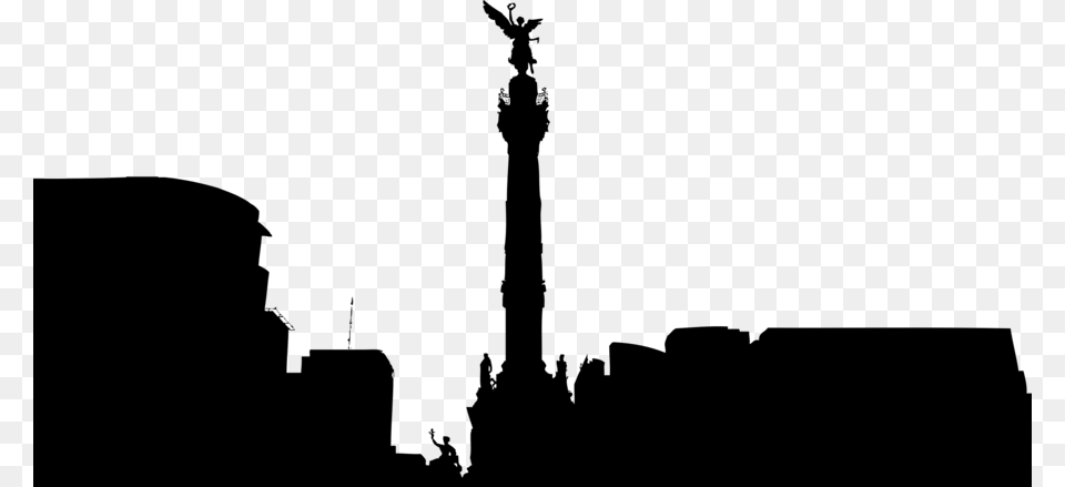 Download El De La Independencia Clipart Mexico City Clip Art, Lighting, Silhouette, Nature, Night Free Transparent Png