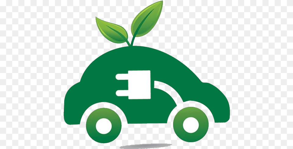 Electric Car Green, Grass, Plant, Leaf, Potted Plant Free Png Download