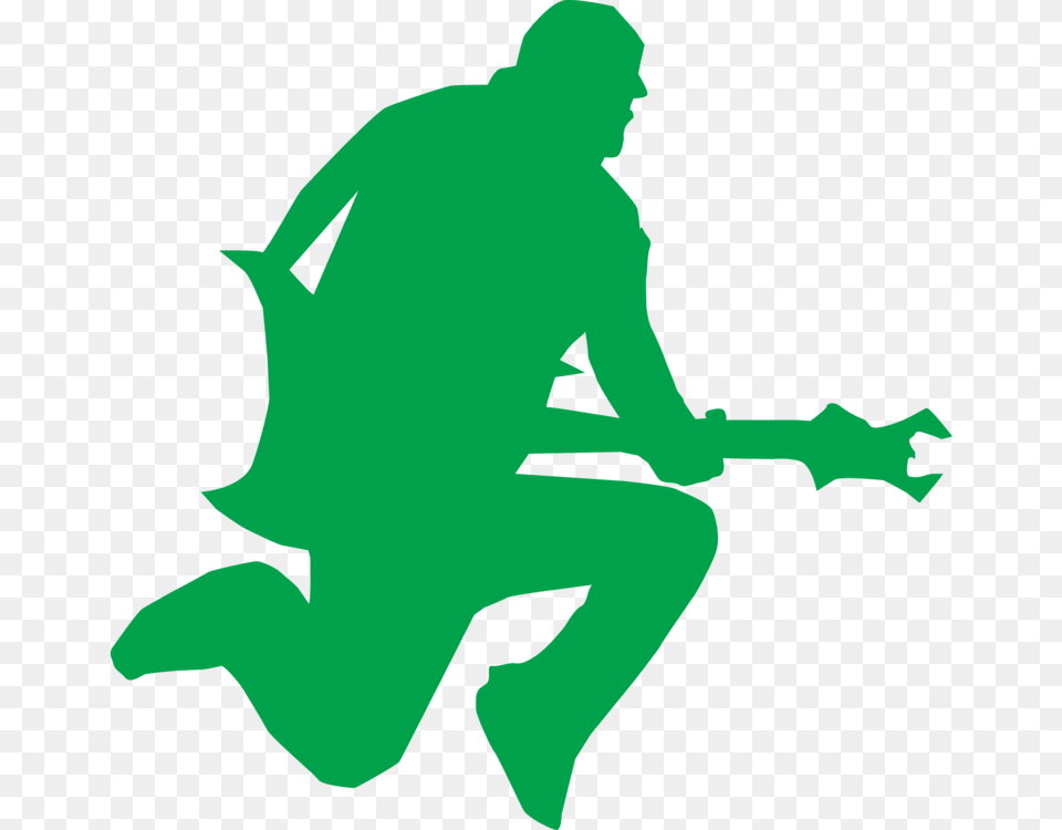 Download Electric Guitar Dance Bass Guitar Silhouette, Kneeling, Person, Baby Free Transparent Png