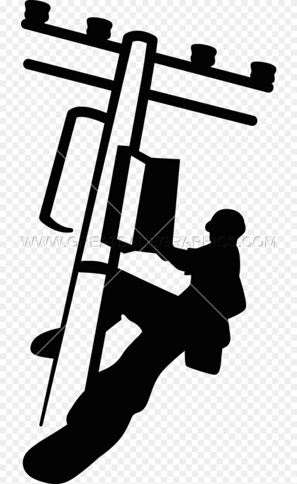 Electric Lineman Clipart Lineworker Clip Art, Utility Pole, Bow, Weapon, Adult Free Png Download
