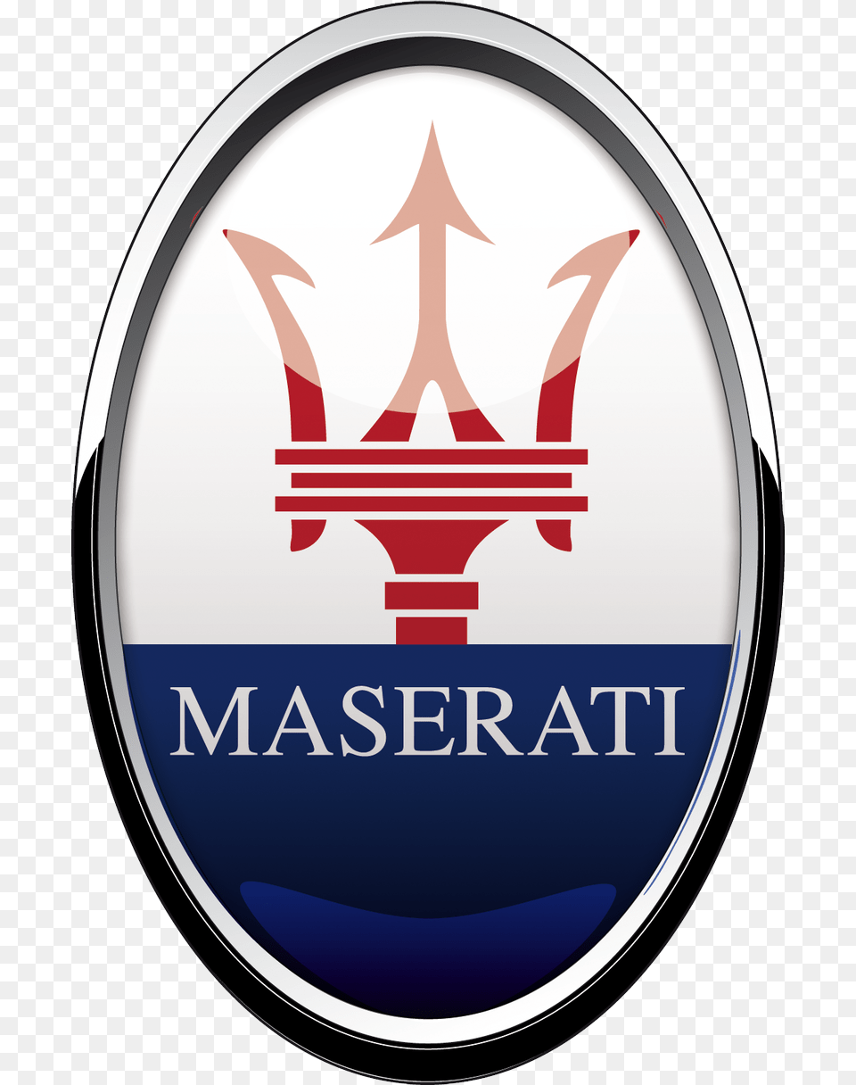 Download Emblem Car Maserati Ferrari Organization Maserati Car Logo, Weapon, Trident, Symbol, Disk Free Png