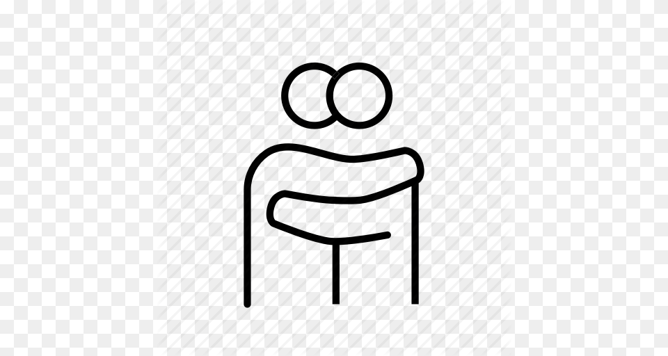 Download Embrace Icon Clipart Computer Icons Hug Clip Art, Furniture, Drawing, Table Png Image