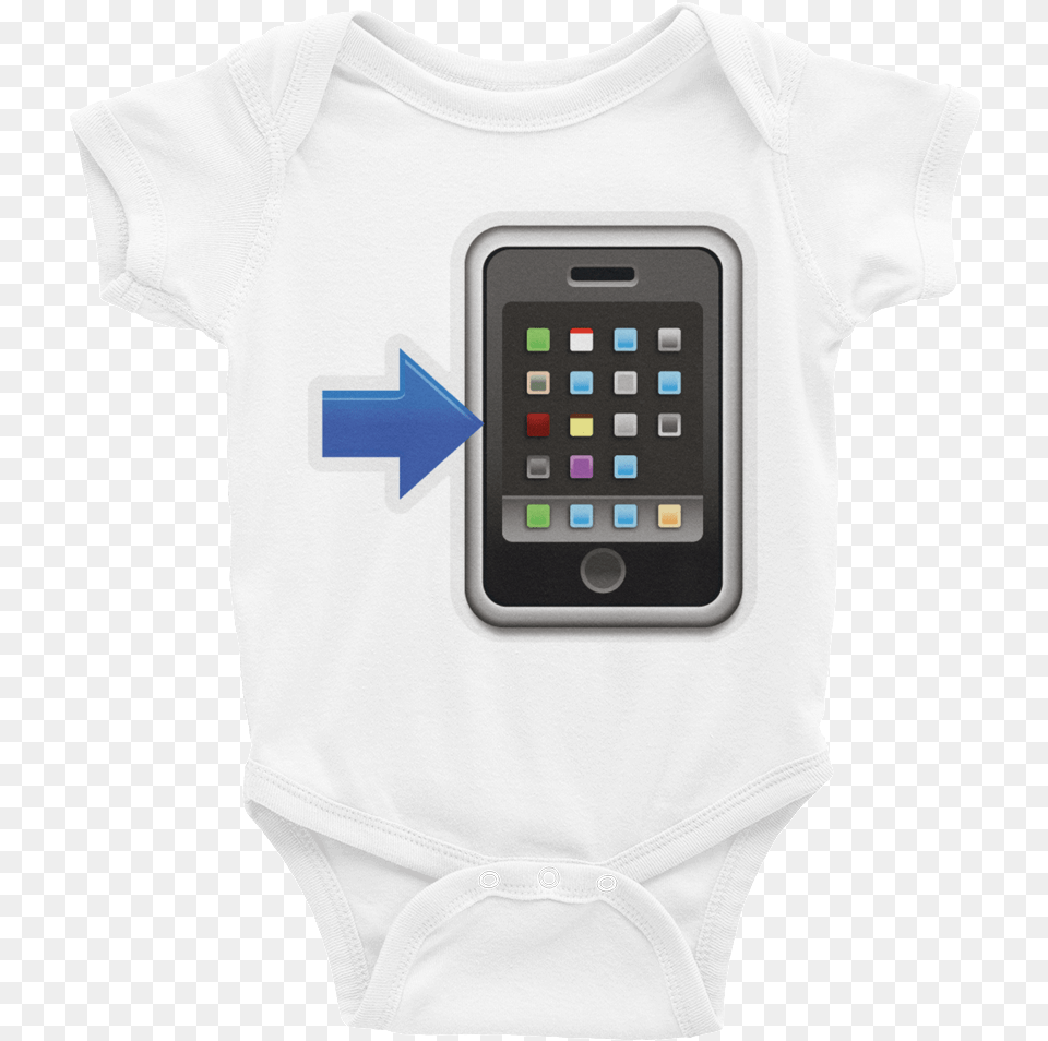 Download Emoji Baby Short Sleeve One Piece Mobile Phone Iphone, Clothing, T-shirt, Electronics, Mobile Phone Free Png