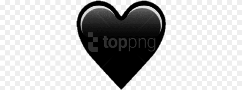 Download Emoji Black Heart Clipart Black Emoji Heart Transparent, Appliance, Blow Dryer, Device, Electrical Device Png Image