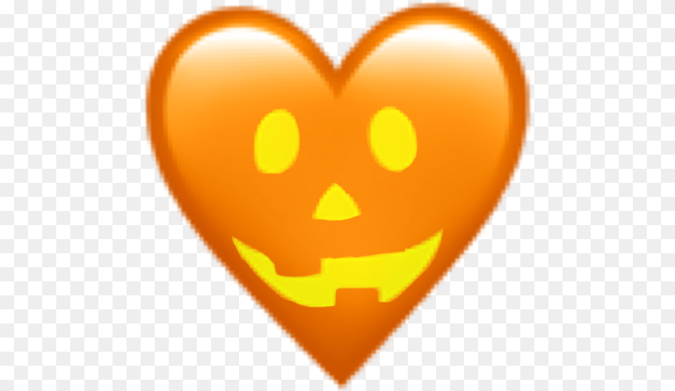 Download Emoji Iphoneemoji Orange Heart Happy, Balloon, Face, Head, Person Free Transparent Png