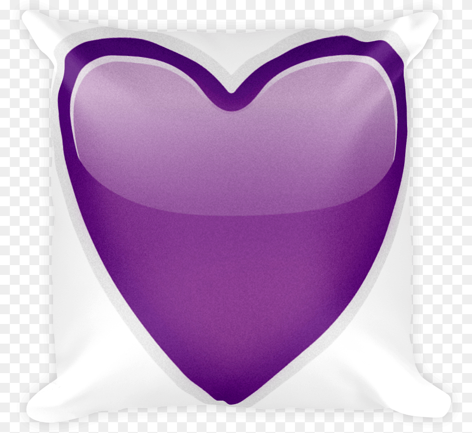 Emoji Pillow Purple Heart Emoji Pillow Purple Portable Network Graphics, Cushion, Home Decor Free Png Download