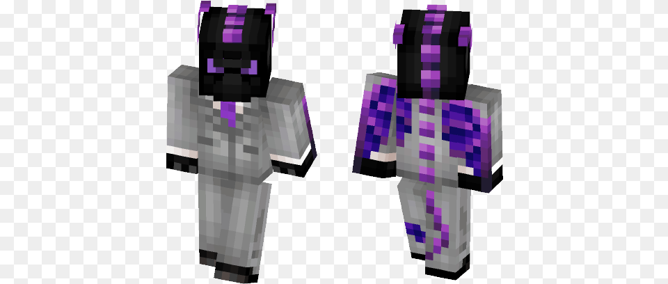 Ender Dragon In Suit Minecraft Skin For Minecraft Ender Dragon Skin, Purple, Adult, Male, Man Free Png Download