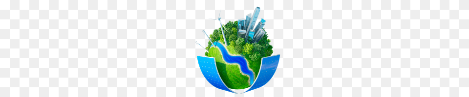 Download Environment Photo Images And Clipart Freepngimg, Green, Sphere, City, Plant Free Png