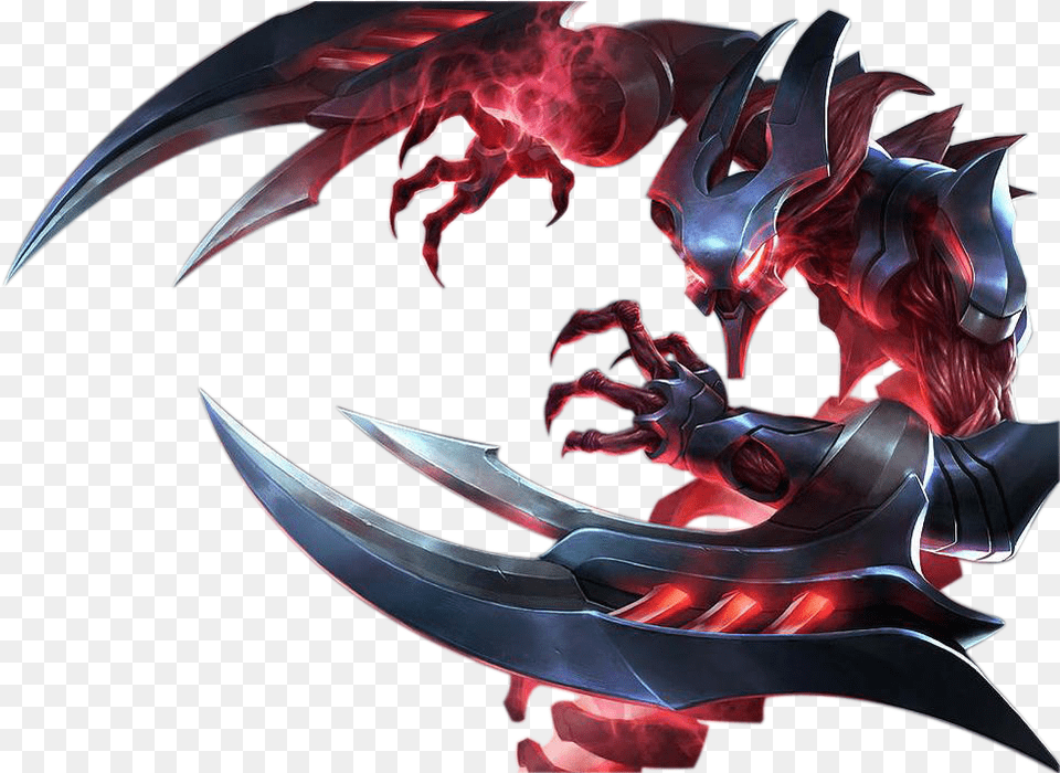 Eternum Nocturne Skin Splashart Lol Image For League Of Legends Nocturne, Dragon, Blade, Dagger, Knife Free Png Download
