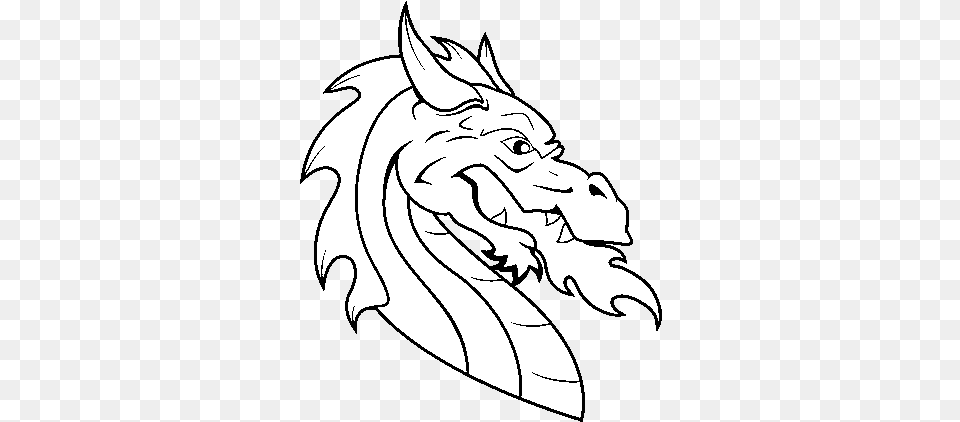 Download European Dragon Head Coloring, Person Png