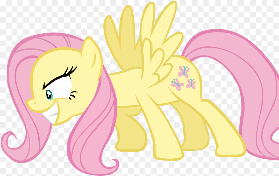 Download Evil Fluttershy By Scourge Mlp Fluttershy Angry Cartoon, Book, Comics, Publication, Baby Png