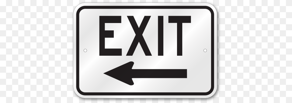 Exit Left Arrow Sign Traffic Sign, Symbol, Road Sign Free Png Download