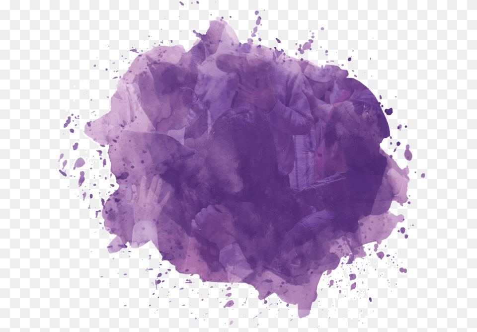 Download Experience How Prayer Changes Everything Transparent Purple Watercolor Splash, Crystal, Mineral, Quartz, Person Png Image