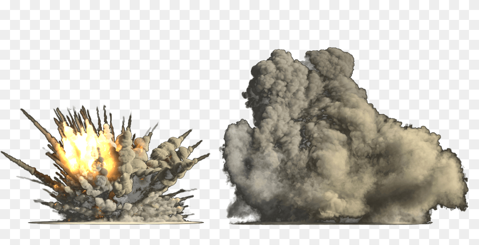 Download Explosion Flame Mushroom Cloud Explosion Cloud Transparent, Launch, Plant, Fireworks, Rocket Png