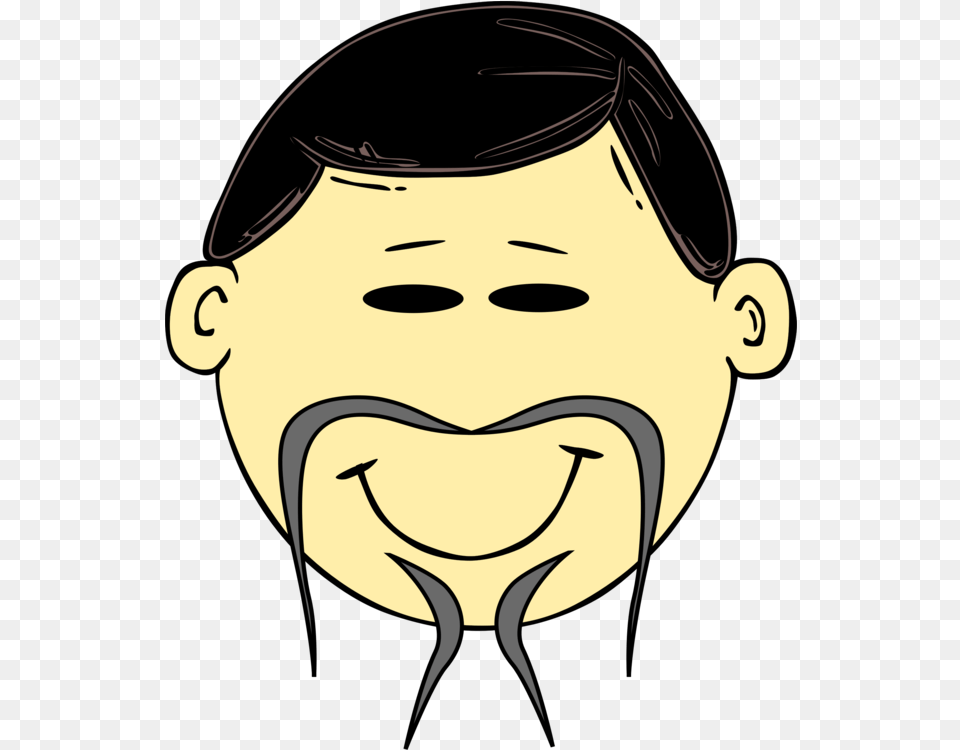 Face Cartoon Drawing Asian People Cartoon Man Cartoon Chinese Man Face, Person, Head, Stencil Free Png Download