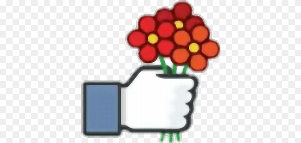 Download Facebook Like Mao Hand Curtir Facebook Like Flowers, Vase, Pottery, Potted Plant, Plant Free Transparent Png
