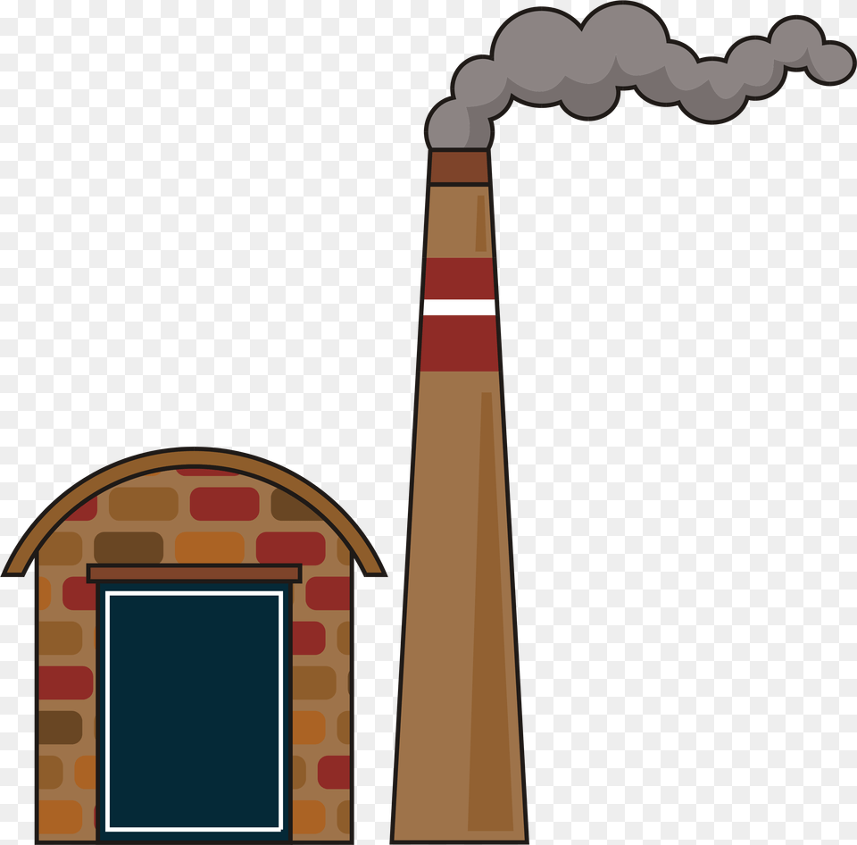 Download Factory Smoke Chimney Smoke From Chimney Clip Art, Brick Png