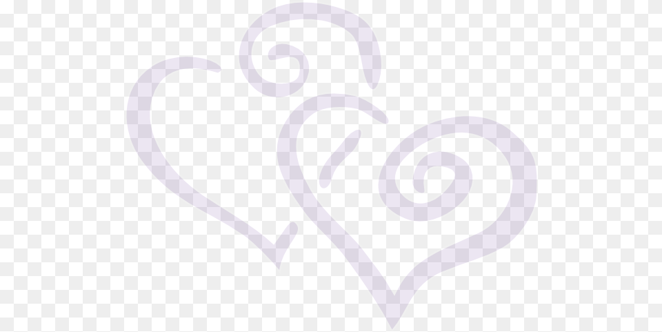 Download Faint Purple Double Heart Clip Art Transparent Background Wedding Hearts White Free Png