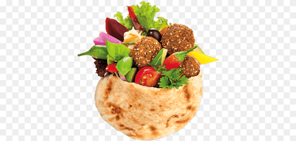 Download Falafel, Bread, Food, Pita, Lunch Png