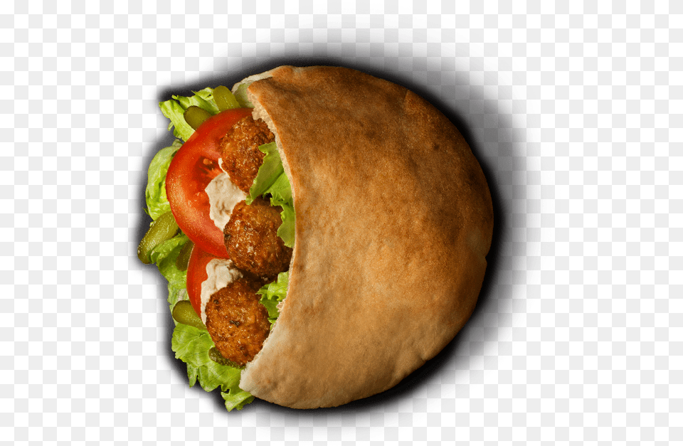 Download Falafel For Falafel, Bread, Food, Pita, Sandwich Free Png