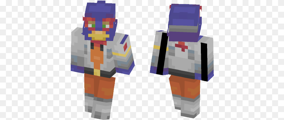 Falco Star Fox Minecraft Skin For Alien Minecraft Skin, Person, Head Free Png Download