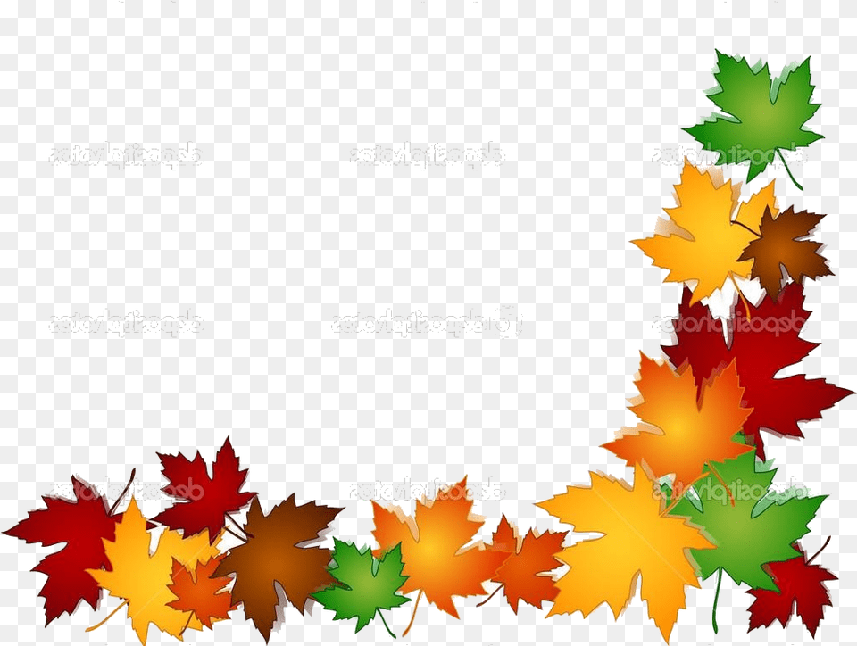 Download Fall Border X Autumn Clipart Autumn Leaves Border Clipart, Leaf, Plant, Tree, Maple Leaf Png Image