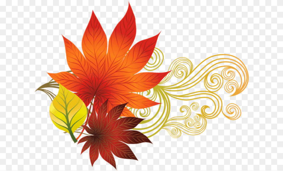 Fall Leaves Decorationpicture Clipart Fall Leaves Music Notes, Art, Floral Design, Graphics, Leaf Free Png Download
