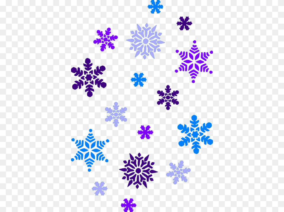 Download Falling Snowflake Images Background Clipart Snowflake Clipart, Nature, Outdoors, Purple, Pattern Free Transparent Png