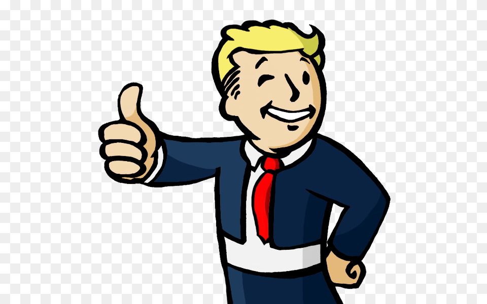 Download Fallout Guy Trump Clipart Fallout Fallout New, Body Part, Finger, Hand, Person Free Transparent Png