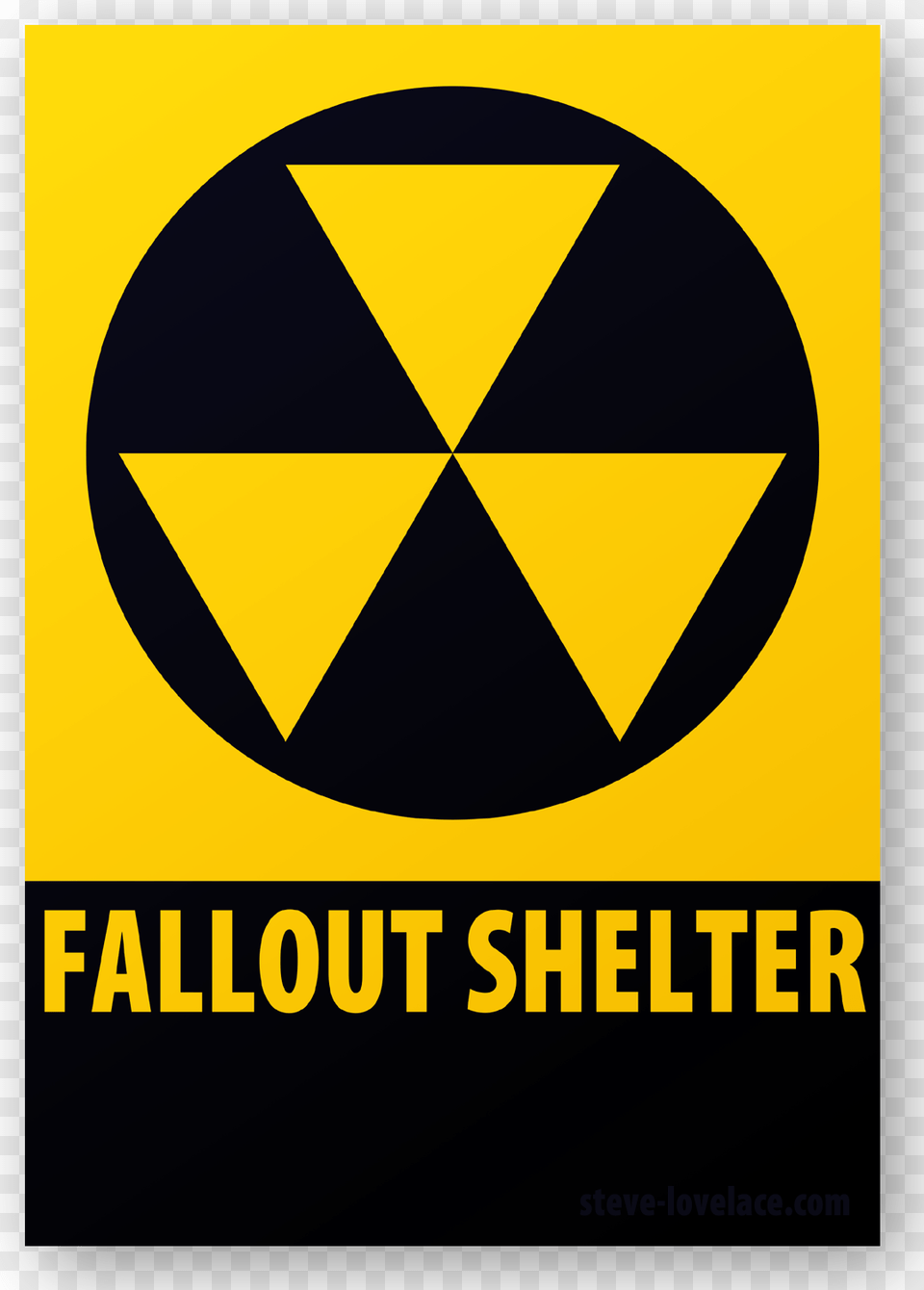 Download Fallout Shelter Sign Clipart Cold War Fallout Fallout Shelter Sign, Logo, Symbol Png