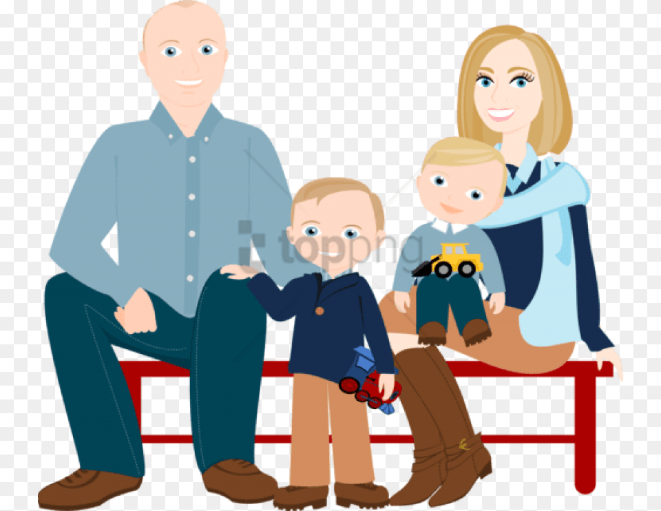Download Family People Cartoon Images, Photography, Clothing, Person, Pants Free Png