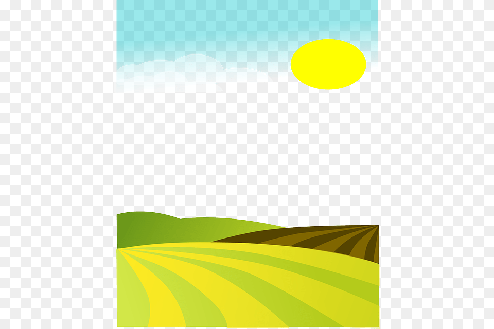 Download Farm Land Vector Clipart Field Clip Art Agriculture, Countryside, Nature, Outdoors, Sky Free Png