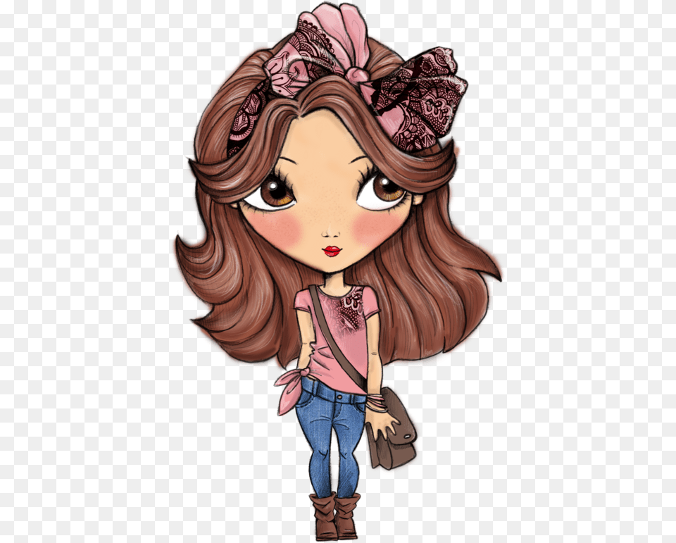 Download Fashion Girl Image Girl Whatsapp Dp Cartoon, Book, Comics, Publication, Person Free Png