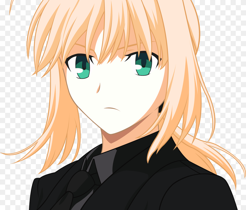 Download Fate Zero Saber Face, Adult, Publication, Person, Female Png Image