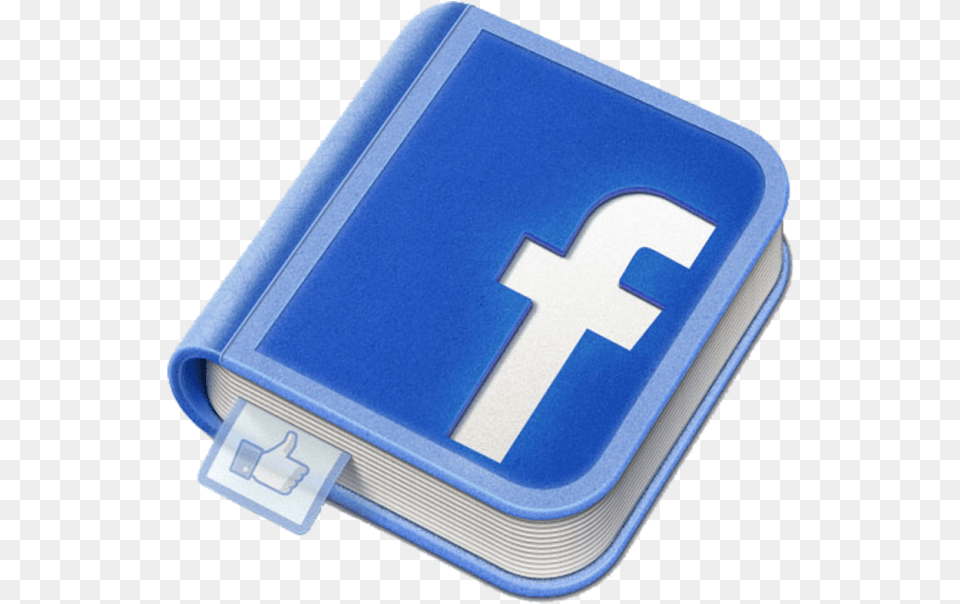 Download Fb Icon Facebook Logo On A Book Image Logo Facebook Book, Cabinet, Furniture, First Aid Free Png