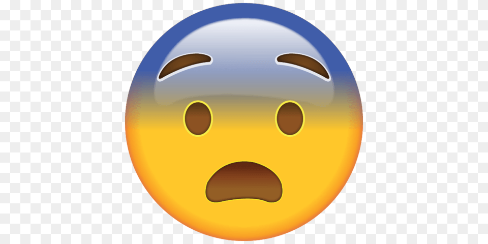 Download Fearful Face Emoji Emoji Island, Disk, Sphere, Ball, Bowling Png Image