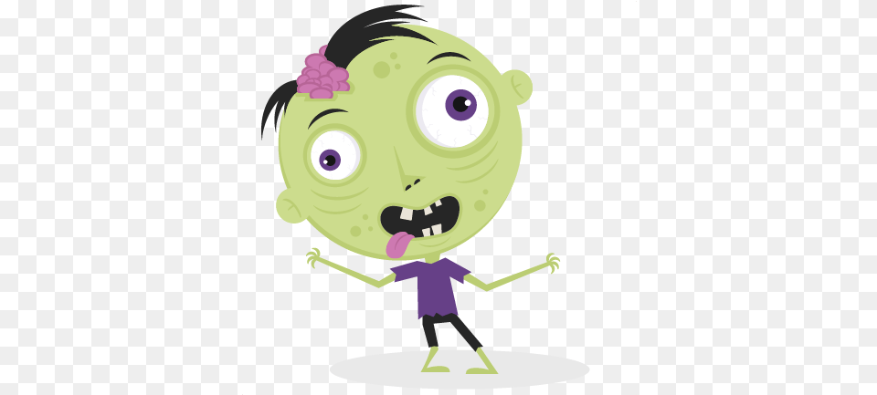 Download Female Zombie Cliparts Cute Halloween Zombie Cute Cartoon Zombie Face, Art, Graphics, Purple, Alien Free Png