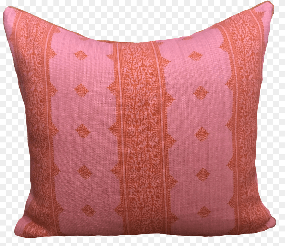 Download Fez Pink And Orange Pillow Cushion Full Size Cushion, Home Decor, Clothing, Hosiery, Sock Png Image