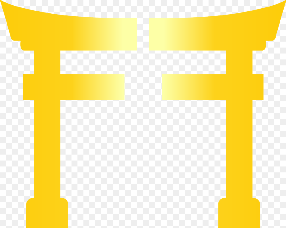 Download Ff Gold With Flare Cross, Gate, Torii, Person Png