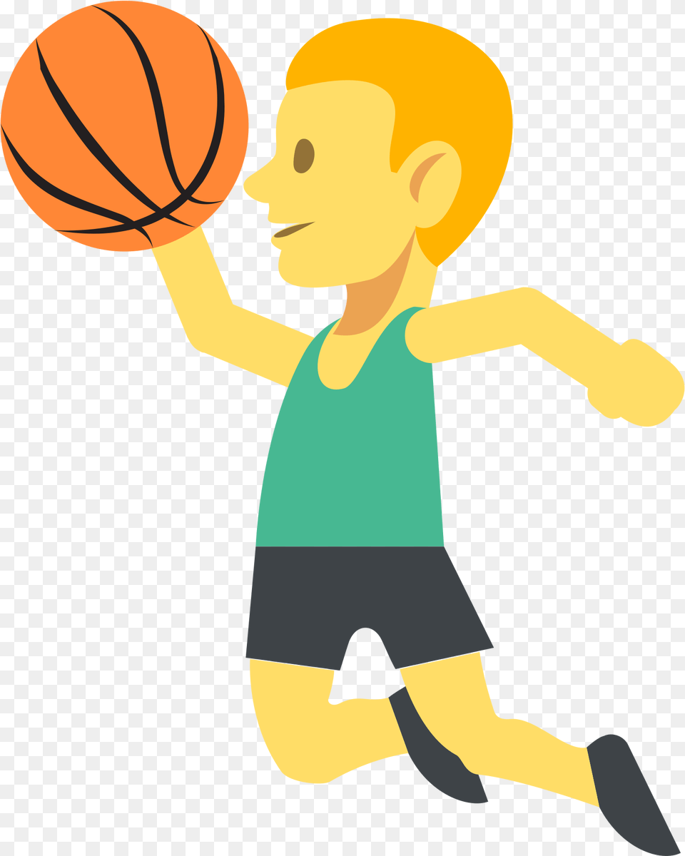 Download File Discord Basketball Player Emoji, Baby, Person, Playing Basketball, Sport Png Image