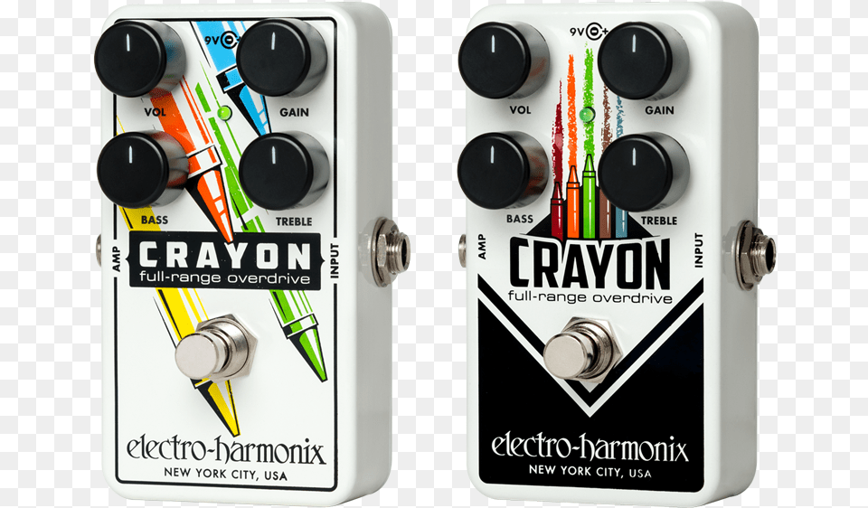 Download File Electro Harmonix Crayon 76 Full Range Overdrive Guitar, Electrical Device, Switch Free Transparent Png