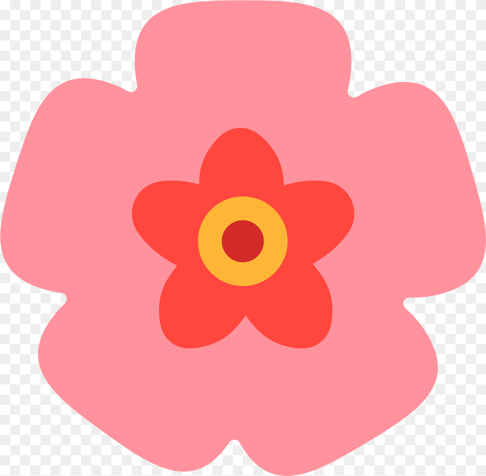 Download File Fxemoji Wikimedia Commons Pink Flower Floral, Anemone, Petal, Plant, Anther Png Image