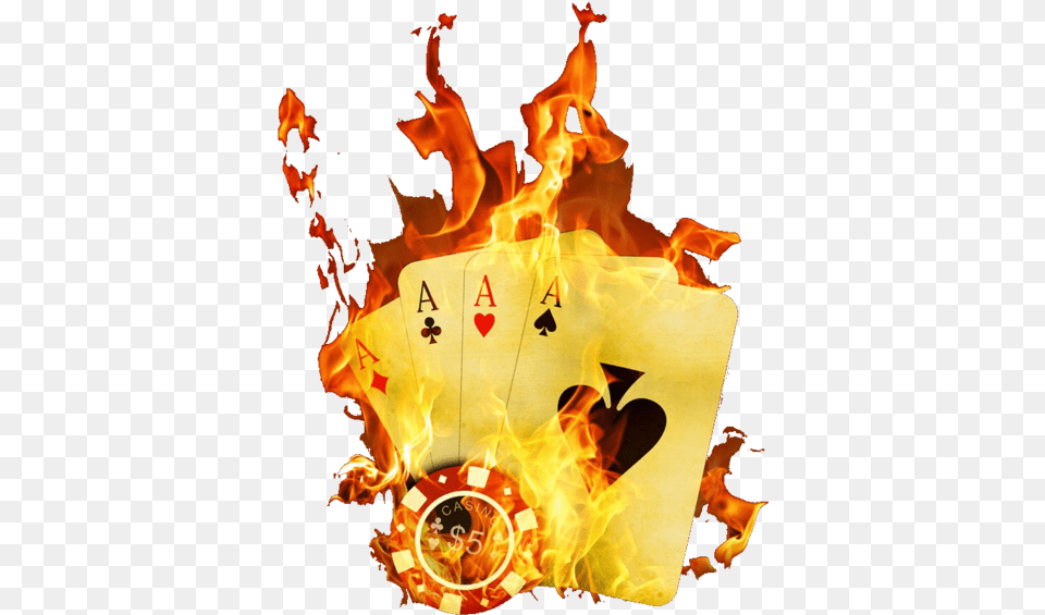 Download Fire Cards De Baralho De Poker Image With No Fire Cards, Flame, Bonfire, Adult, Female Free Png