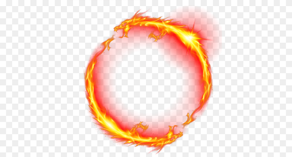 Download Fire Ring Dragon Flame Icon Blue Fire Circle Png