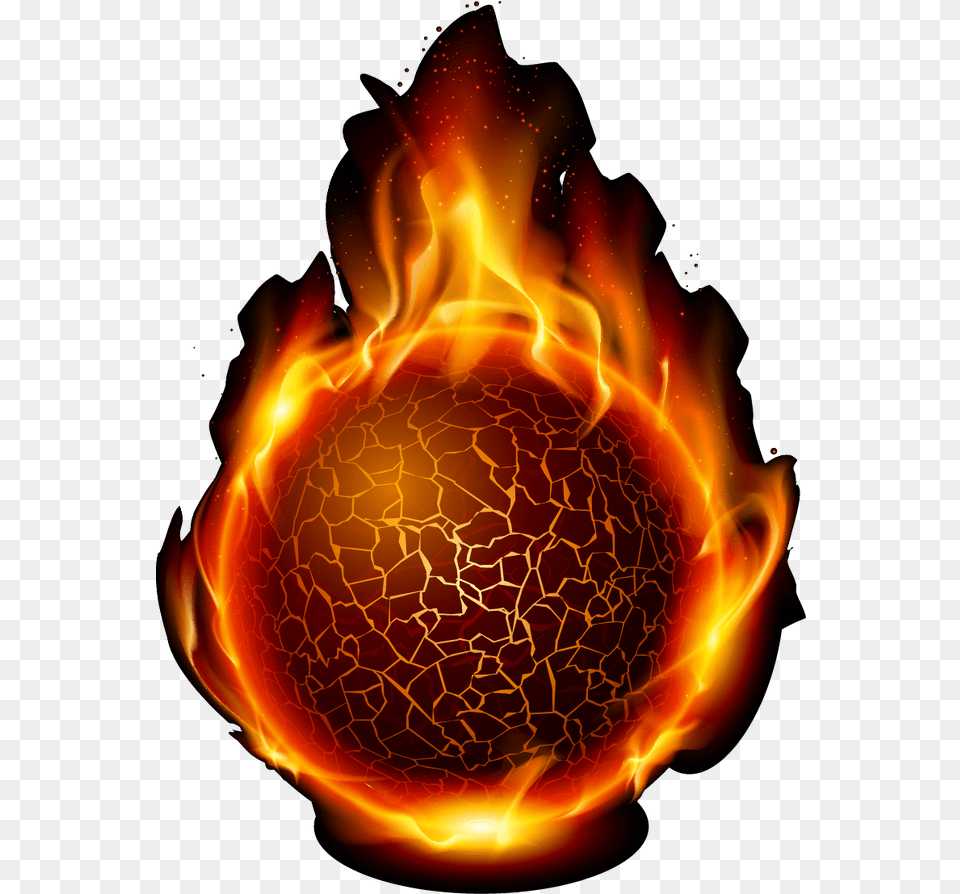 Fire Royalty Ball Clip Art Cool Red Ball Of Vector Fire Ball Logo, Flame, Bonfire Free Png Download