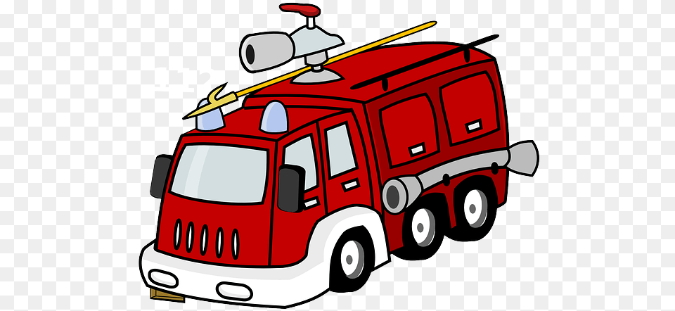 Fire Truck Image For Fire Truck Cartoon Background, Transportation, Vehicle, Fire Truck, Car Free Png Download
