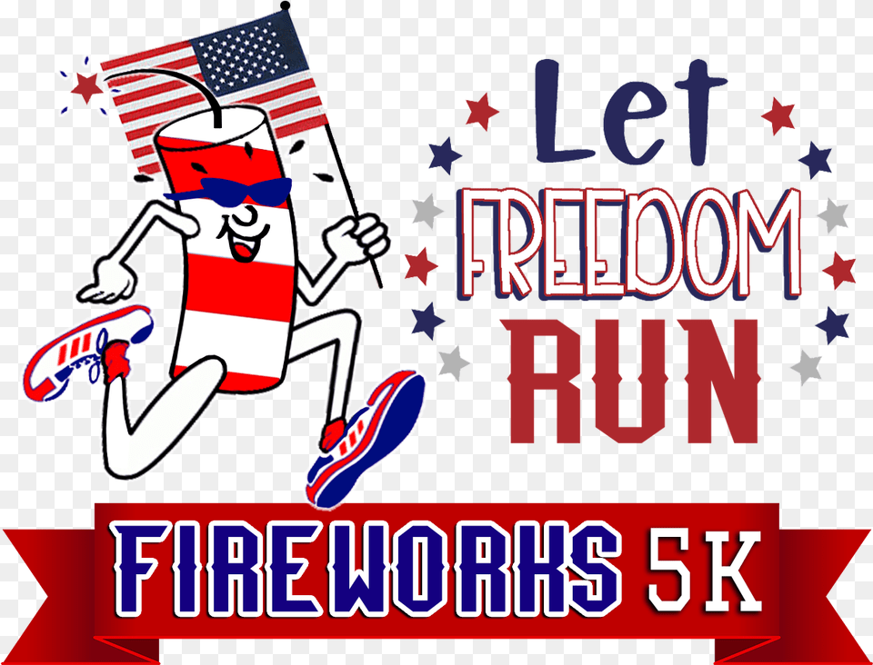 Fireworks 5k Firecracker, Advertisement, American Flag, Flag, Poster Free Png Download